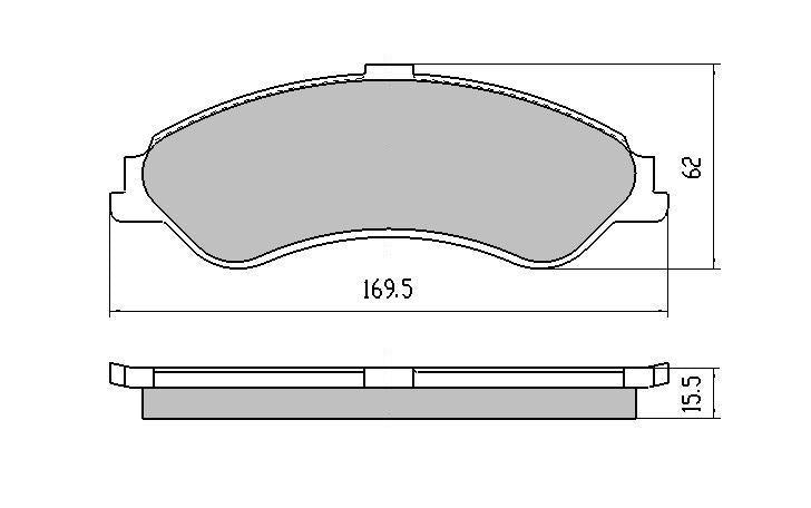 RDA GP Max Brake Pad Set Front RDB1375