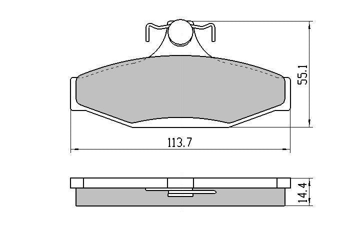 RDA GP Max Brake Pad Set Rear RDB1376