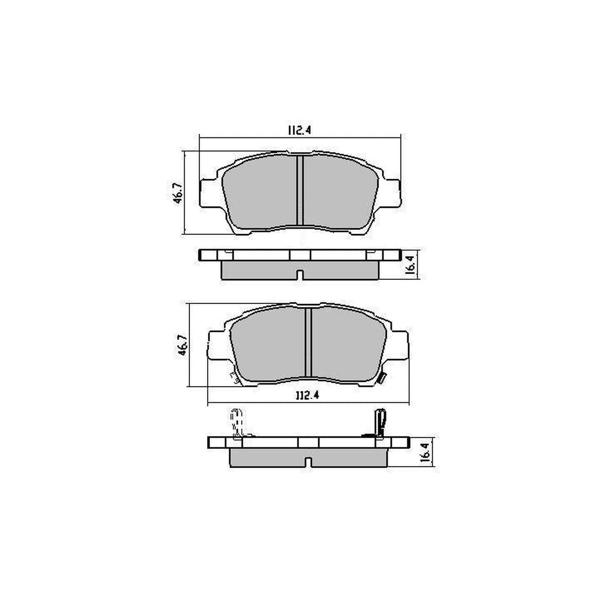 RDA GP Max Brake Pad Set Front RDB1378