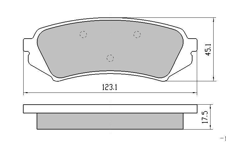 RDA GP Max Brake Pad Set Rear RDB1383