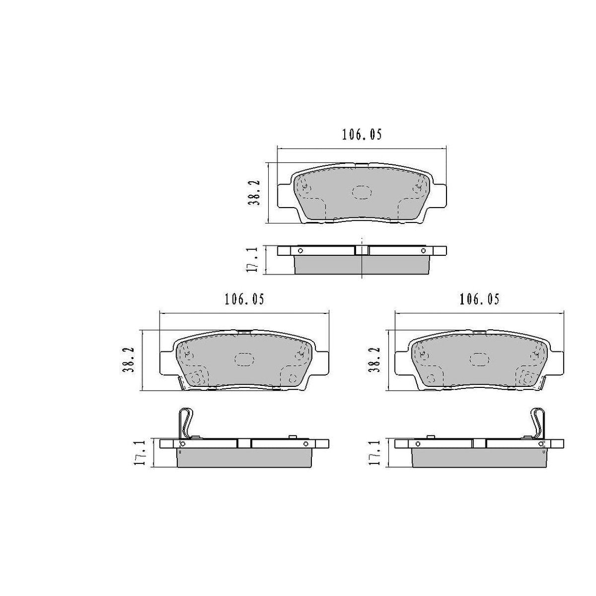RDA GP Max Brake Pad Set Rear RDB1384