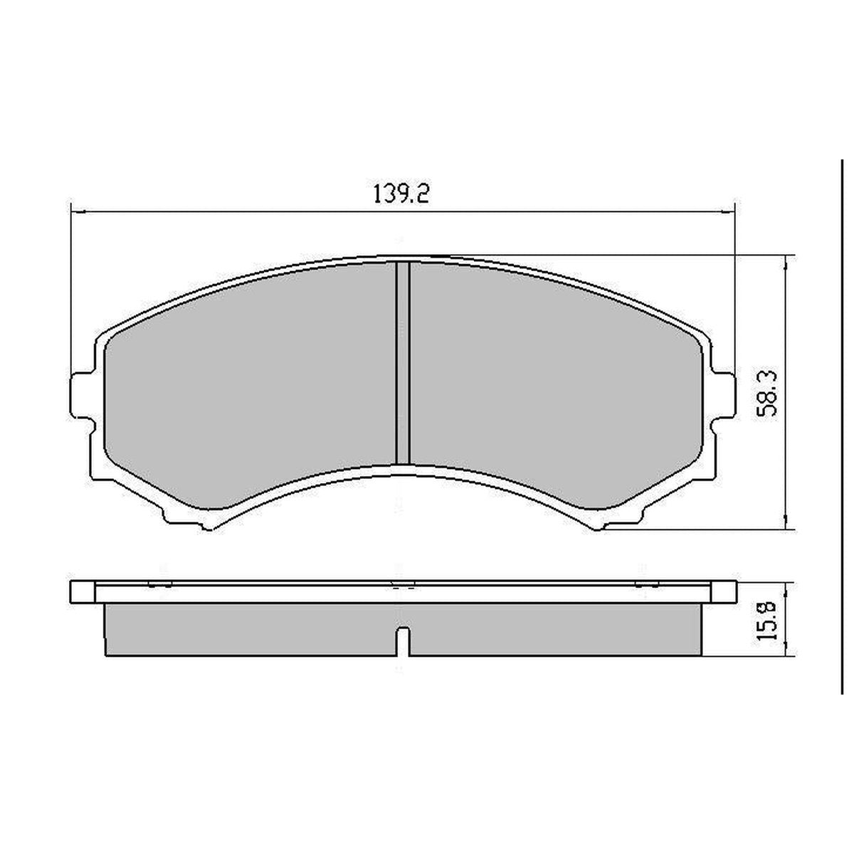 RDA GP Max Brake Pad Set Front RDB1385