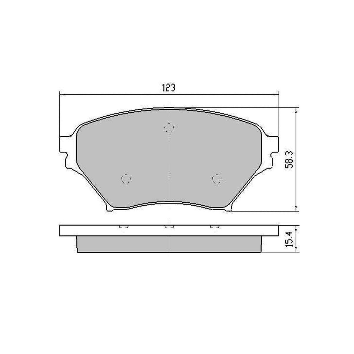 RDA GP Max Brake Pad Set Front RDB1386