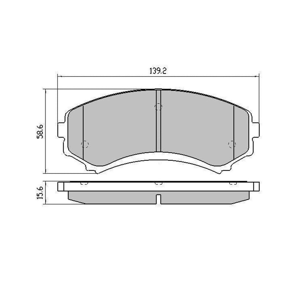 RDA GP Max Brake Pad Set Front RDB1388