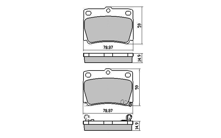 RDA GP Max Brake Pad Set Rear RDB1390