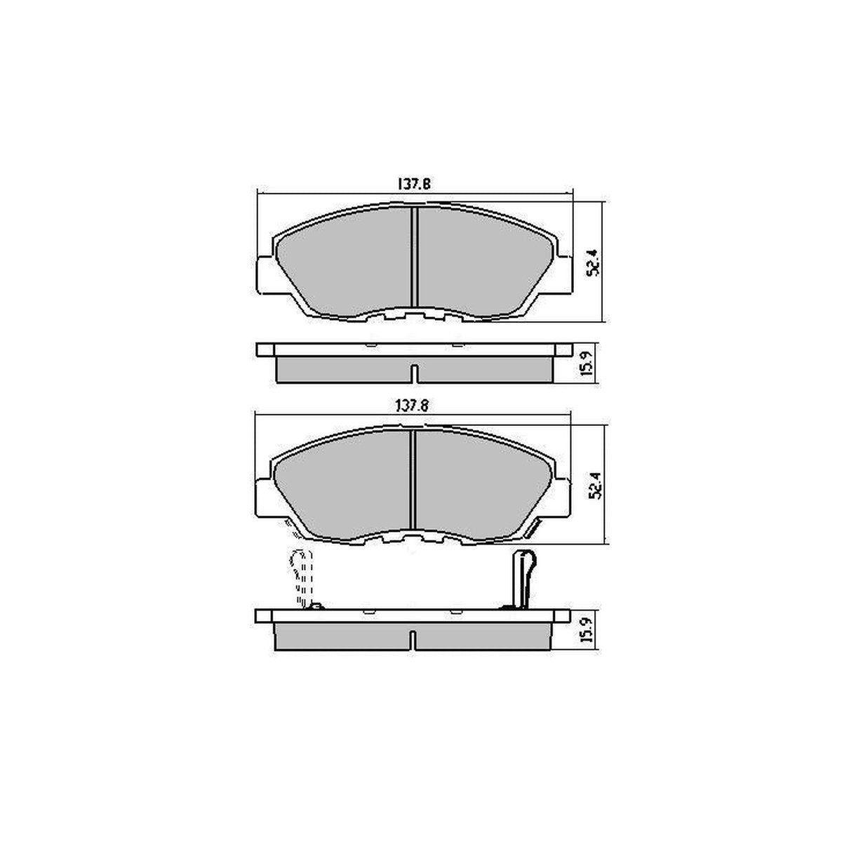 RDA GP Max Brake Pad Set Front RDB1391