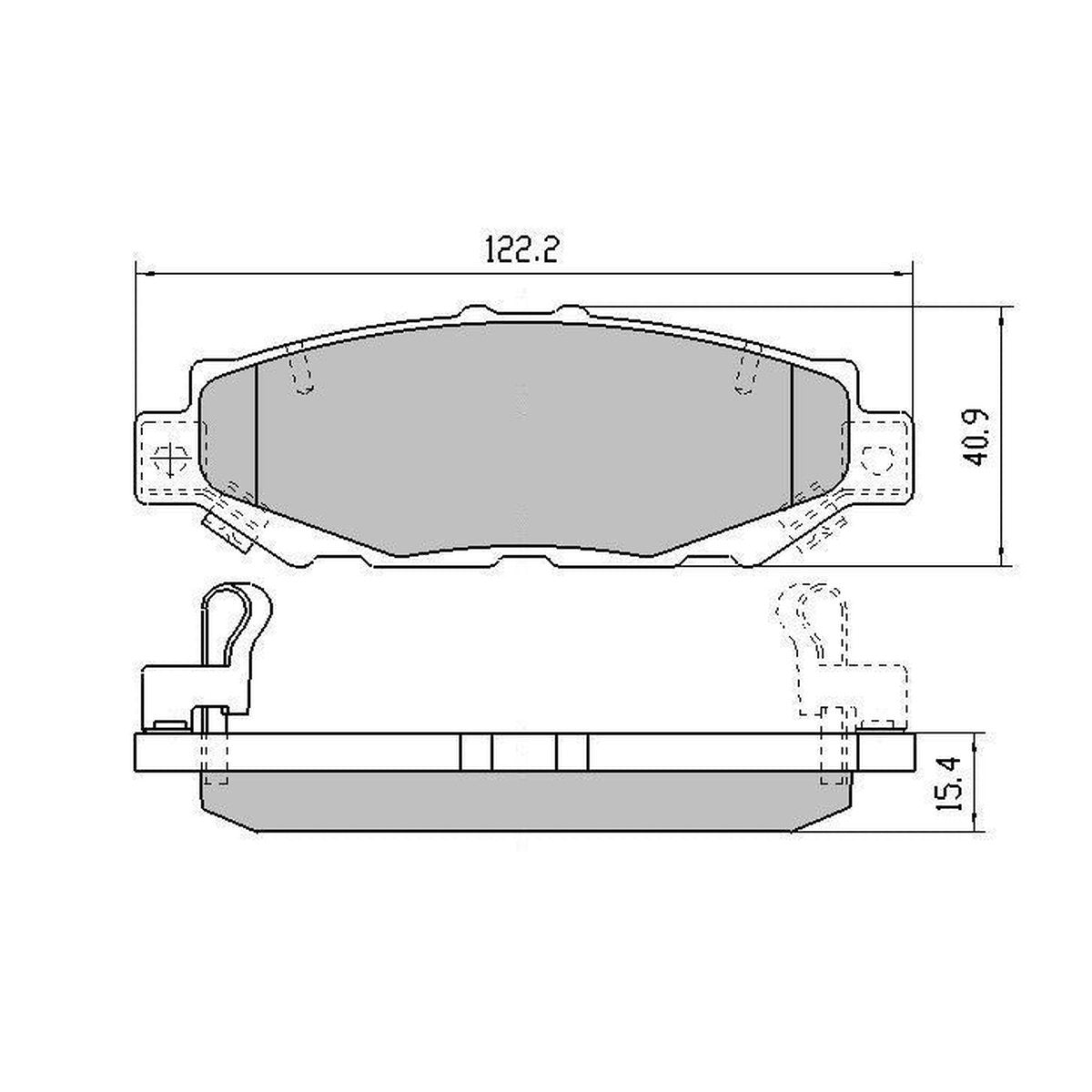 RDA GP Max Brake Pad Set Rear RDB1396