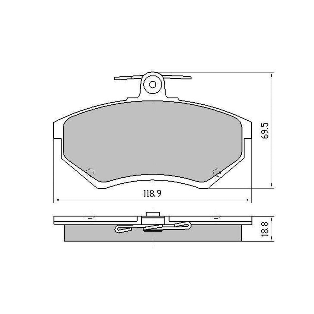 RDA GP Max Brake Pad Set Front RDB1400