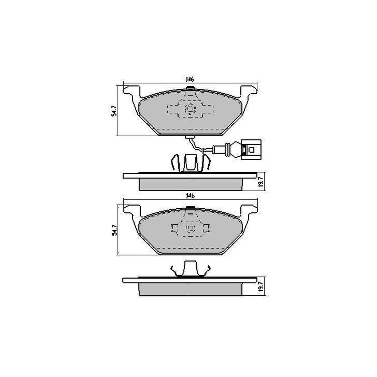 RDA GP Max Brake Pad Set Front RDB1405