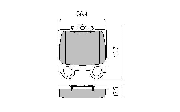 RDA GP Max Brake Pad Set Rear RDB1416