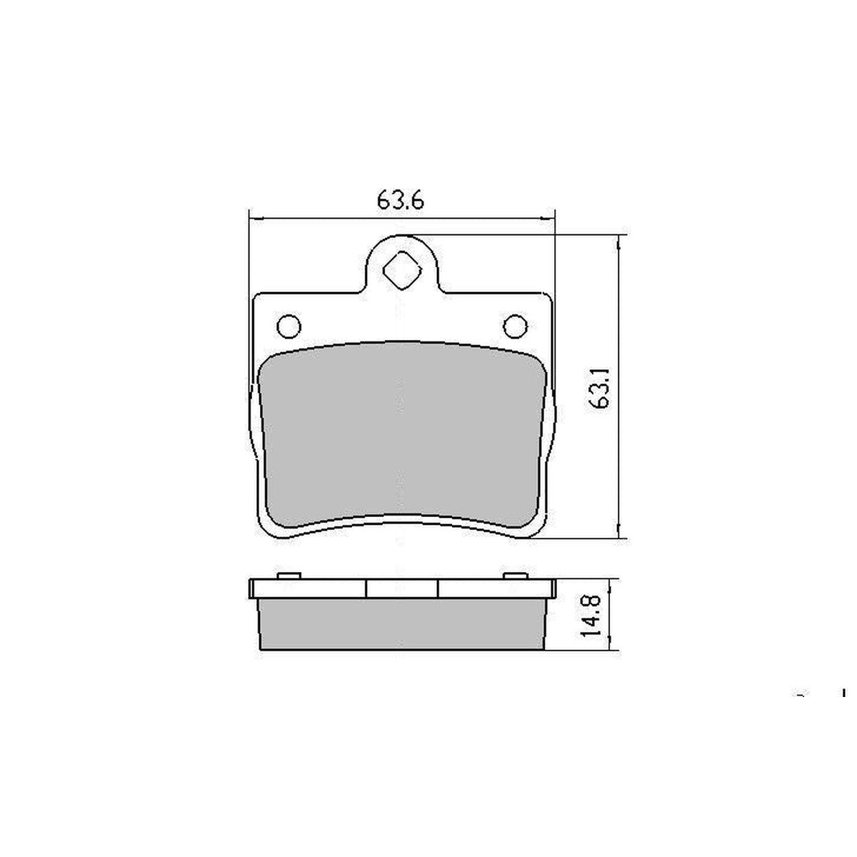 RDA GP Max Brake Pad Set Rear RDB1418