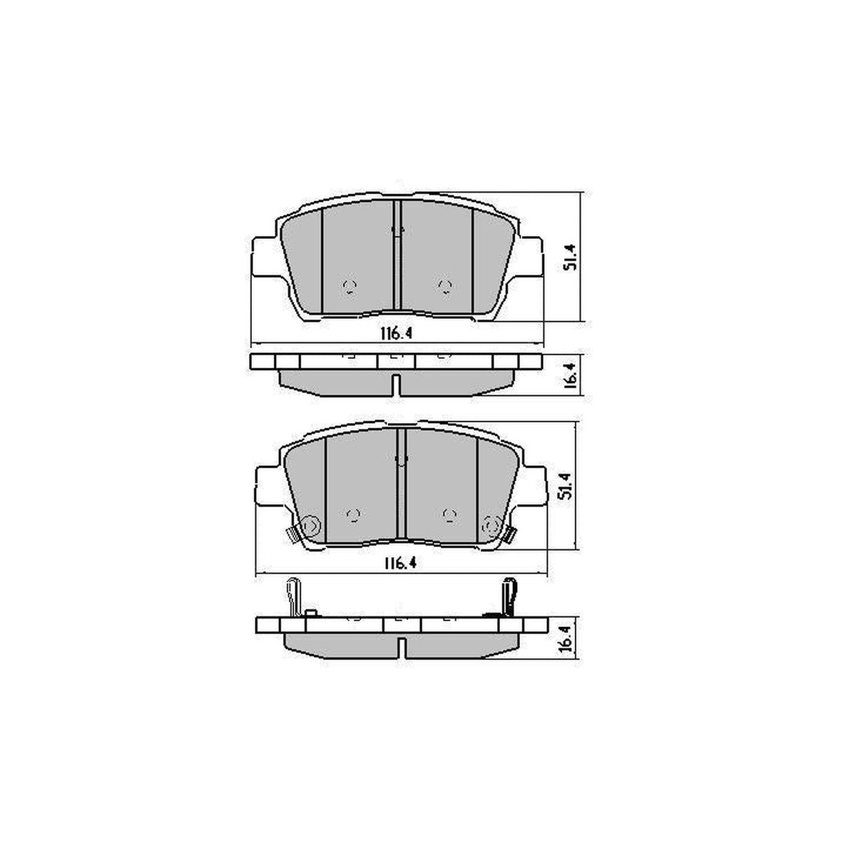 RDA GP Max Brake Pad Set Front RDB1422
