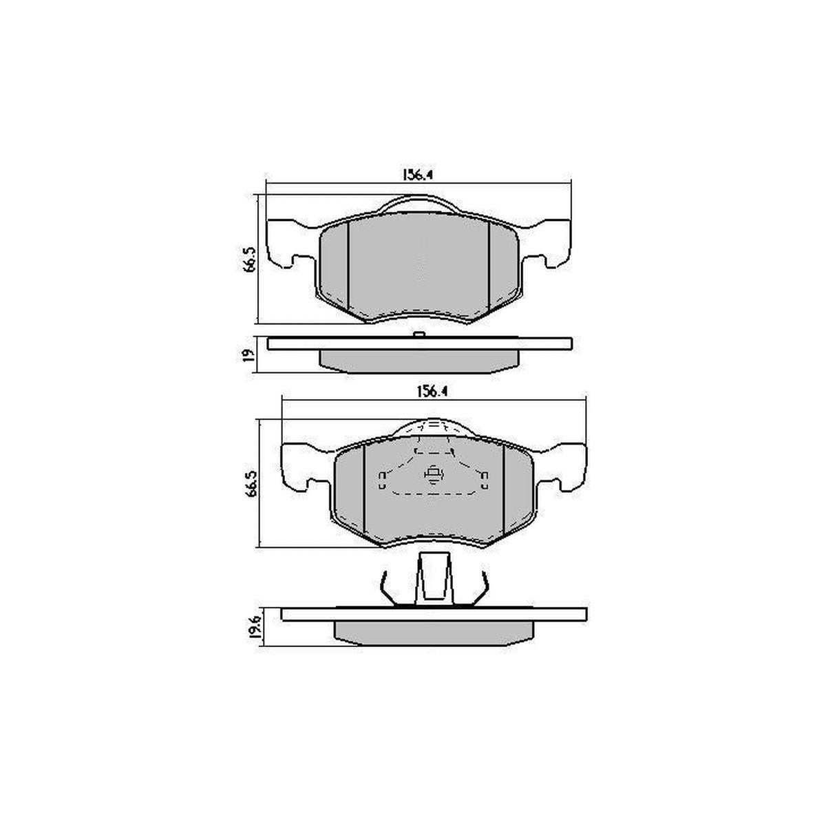 RDA GP Max Brake Pad Set Front RDB1426