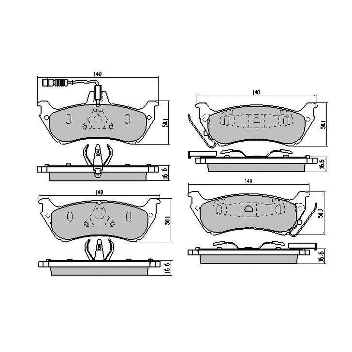 RDA GP Max Brake Pad Set Rear RDB1430