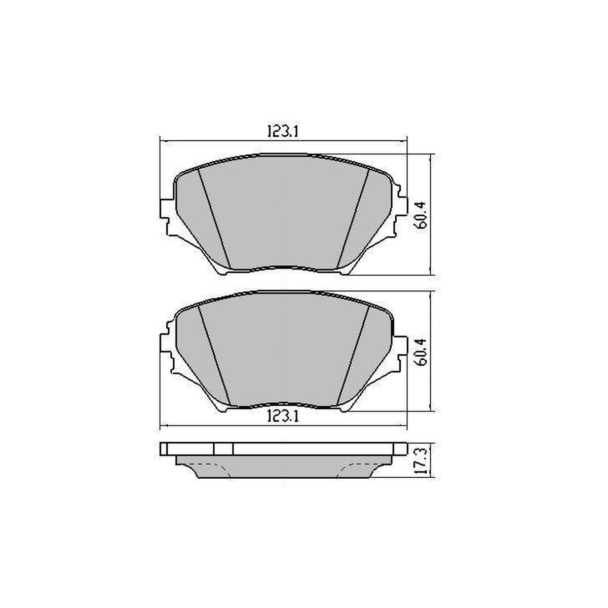 RDA GP Max Brake Pad Set Front RDB1432