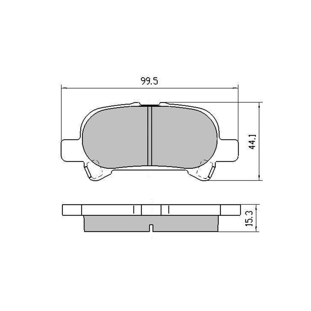 RDA GP Max Brake Pad Set Rear RDB1433