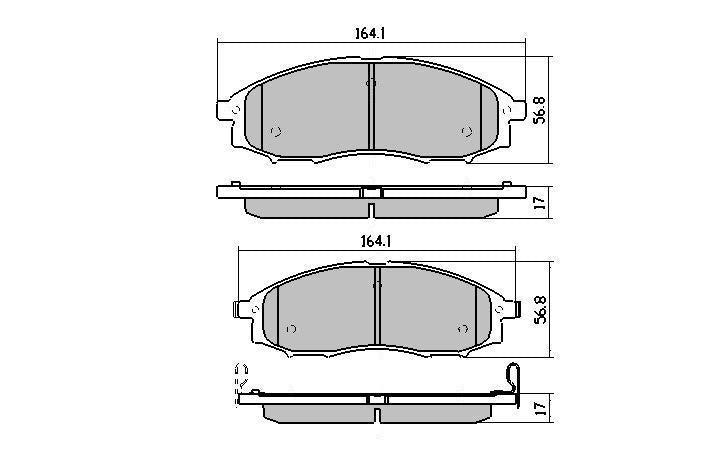 RDA Phantom Ceramic Brake Pad Set Front RDC1439