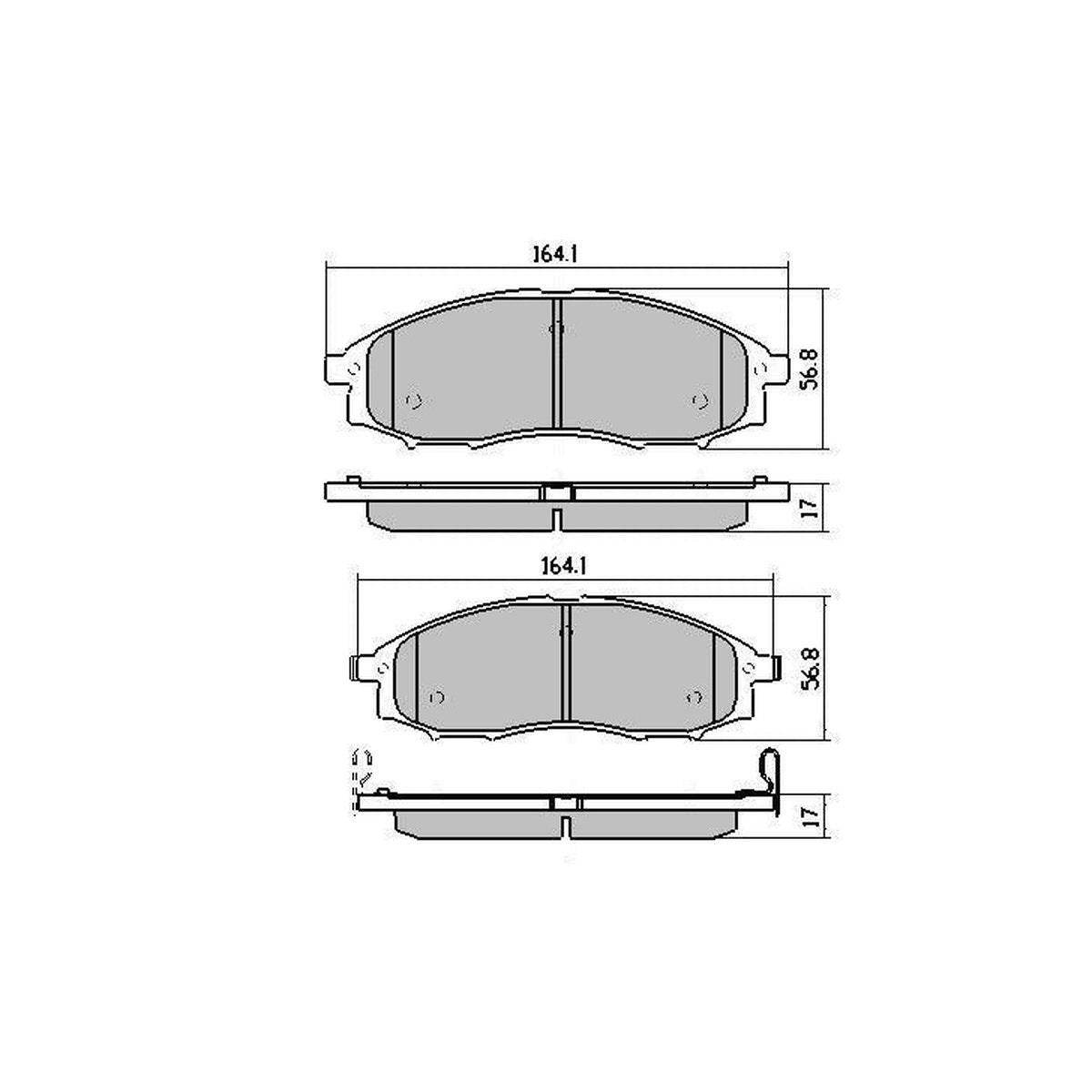 RDA GP Max Brake Pad Set Front RDB1439