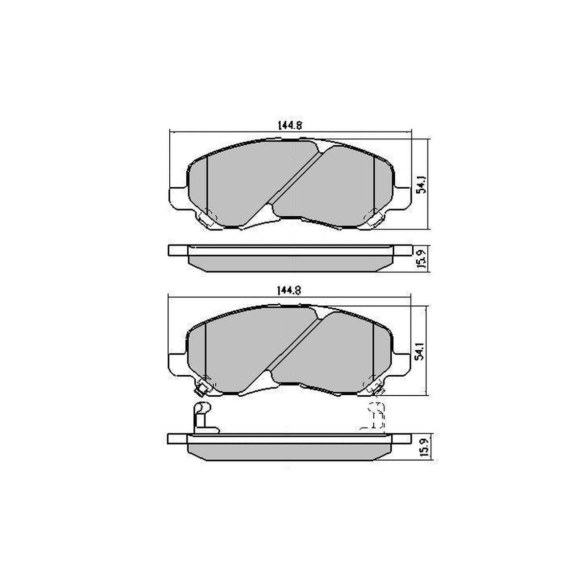 RDA GP Max Brake Pad Set Front RDB1441