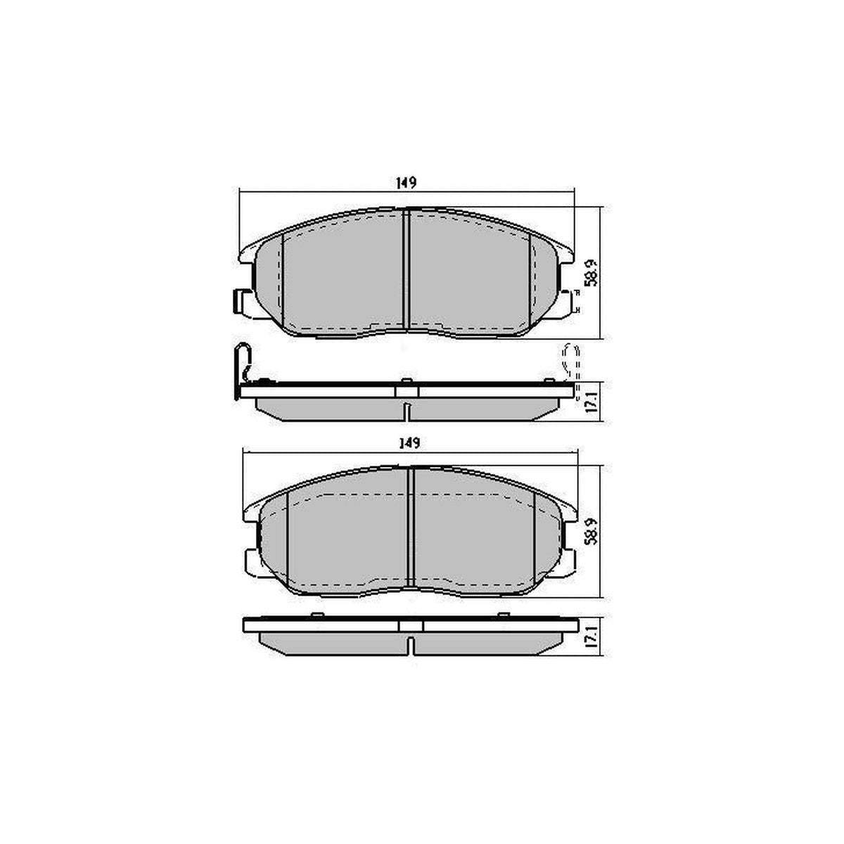 RDA Phantom Ceramic Brake Pad Set Front RDC1450