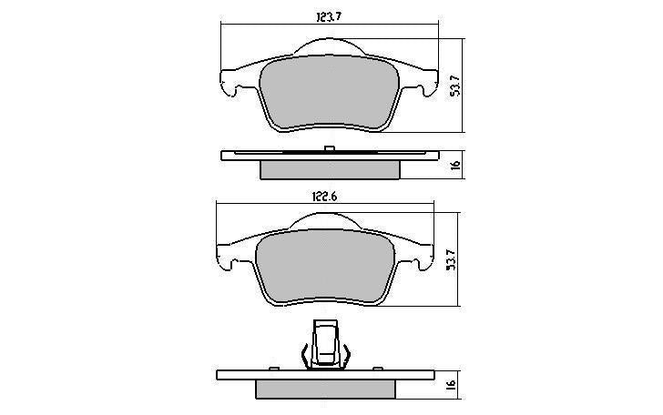 RDA GP Max Brake Pad Set Rear RDB1456