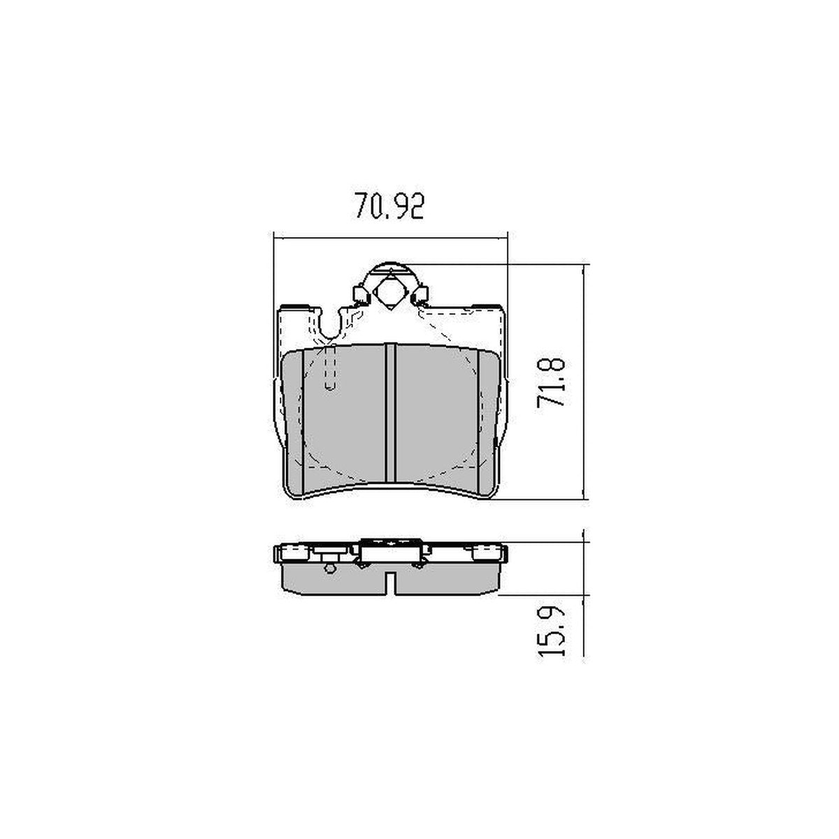 RDA GP Max Brake Pad Set Rear RDB1458