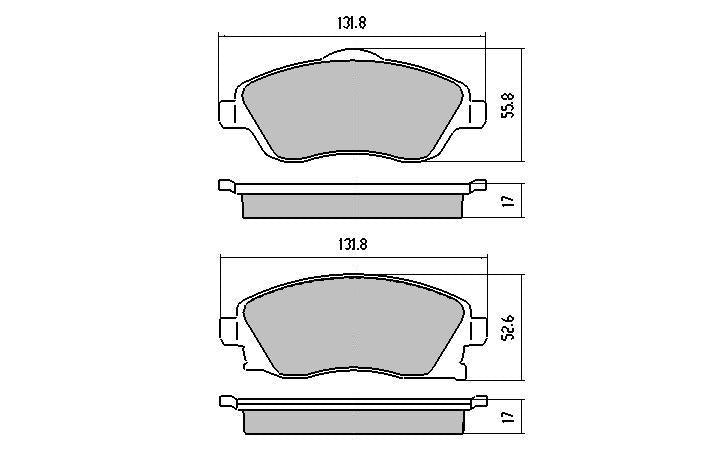 RDA GP Max Brake Pad Set Front RDB1471