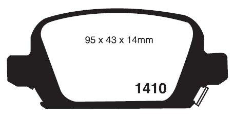 RDA GP Max Brake Pad Set Rear RDB1472