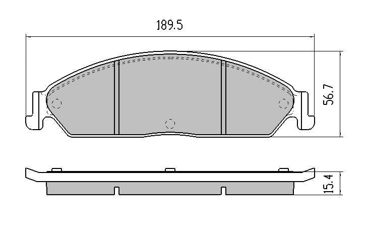 RDA GP Max Brake Pad Set Front RDB1473