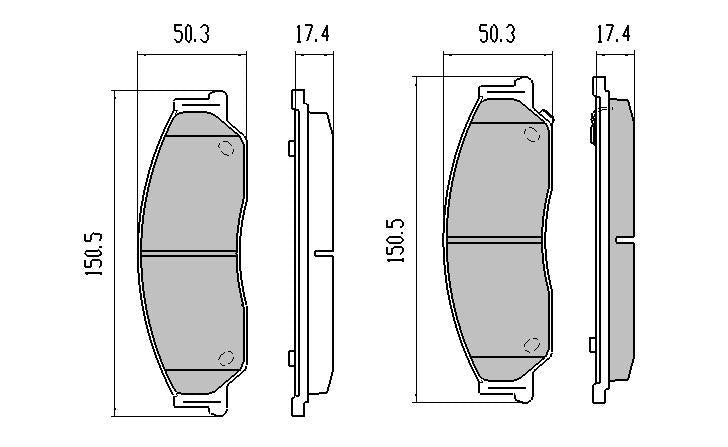 RDA GP Max Brake Pad Set Front RDB1474