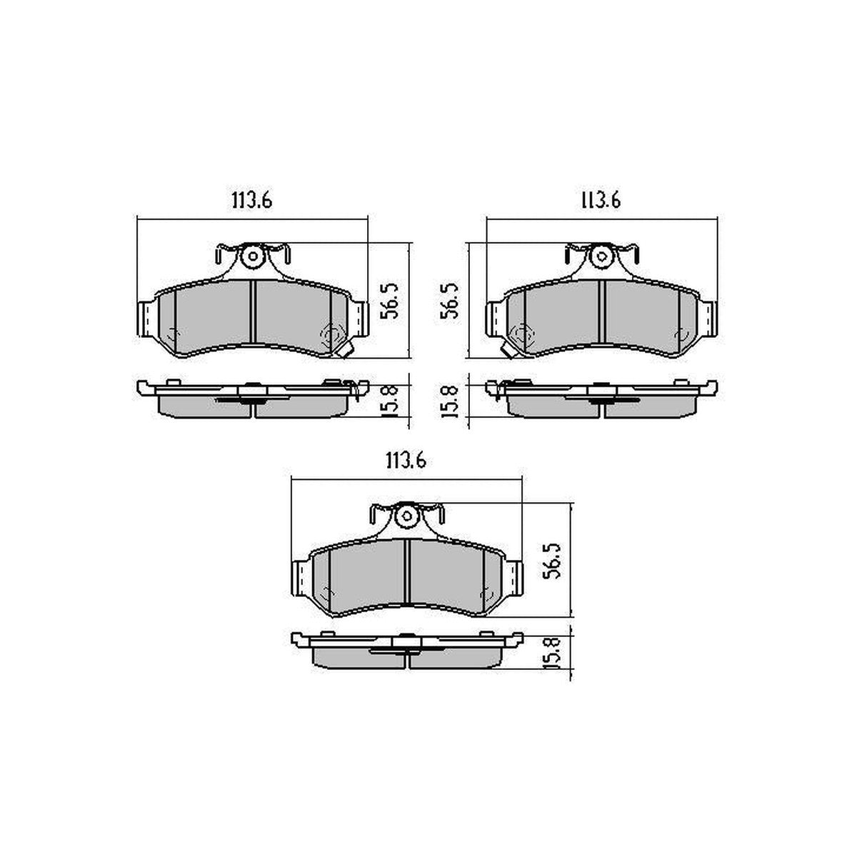 RDA Phantom Ceramic Brake Pad Set Rear RDC1475
