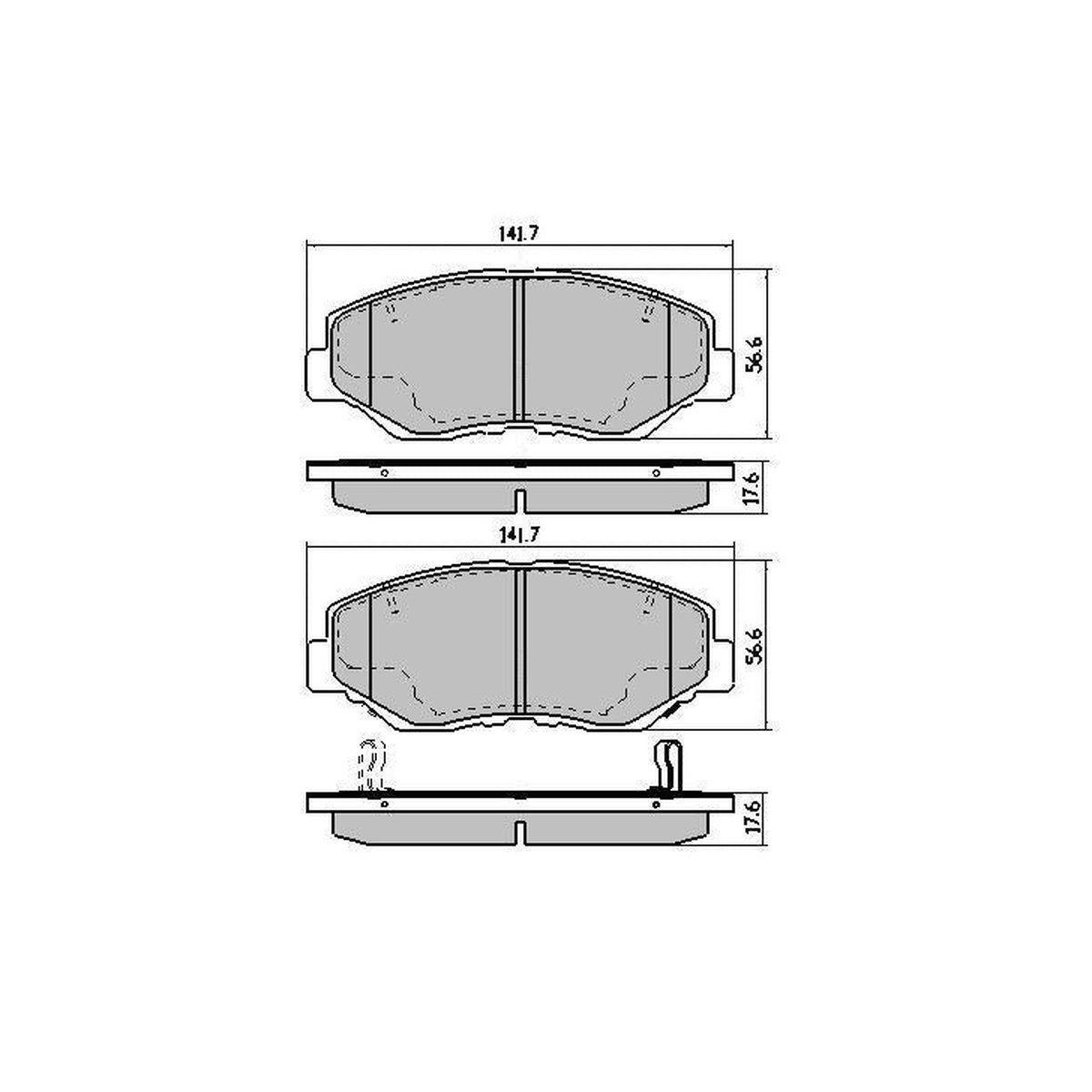 RDA Phantom Ceramic Brake Pad Set Front RDC1481
