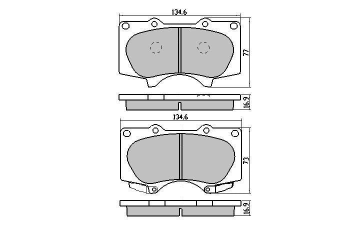 RDA GP Max Brake Pad Set Front RDB1482