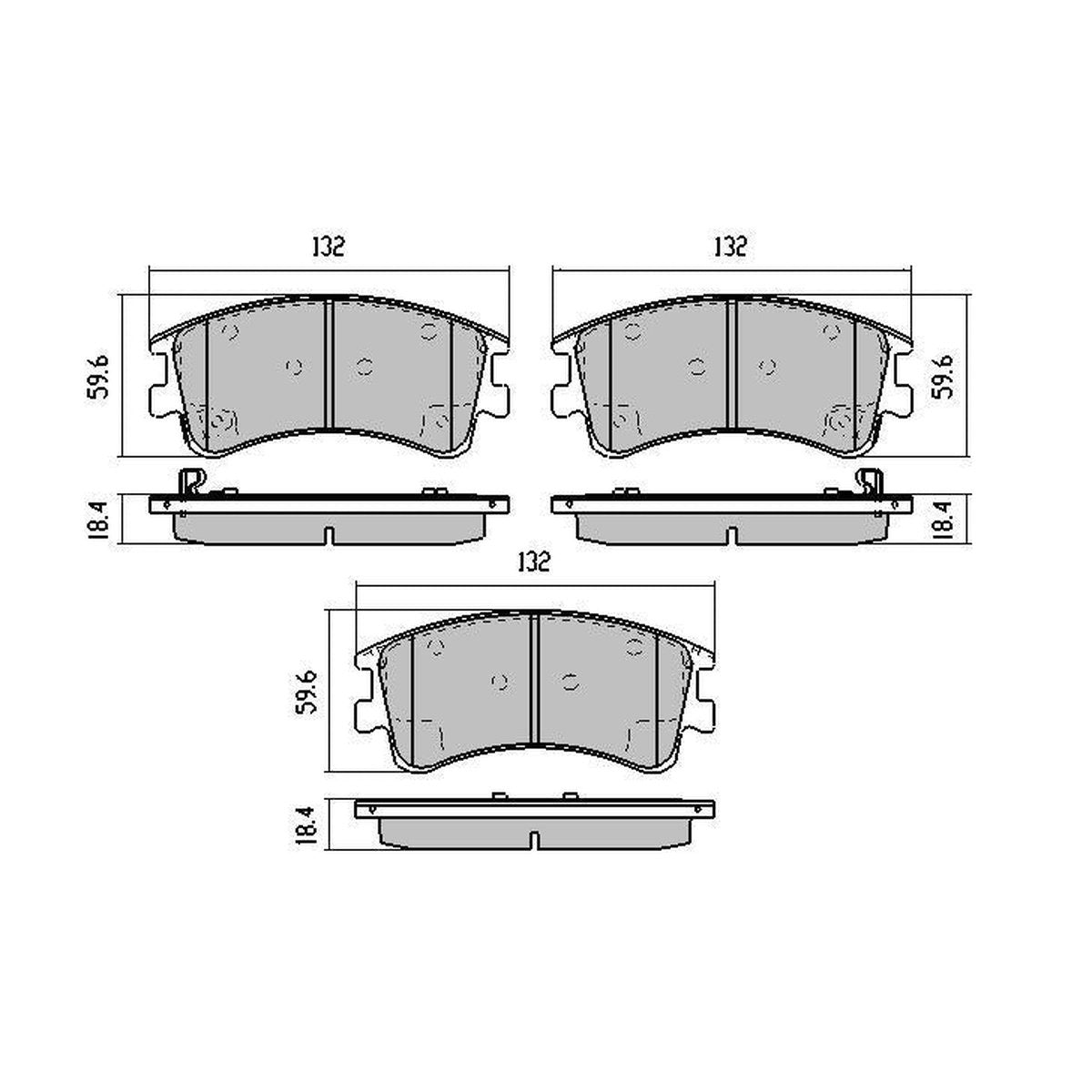 RDA GP Max Brake Pad Set Front RDB1484