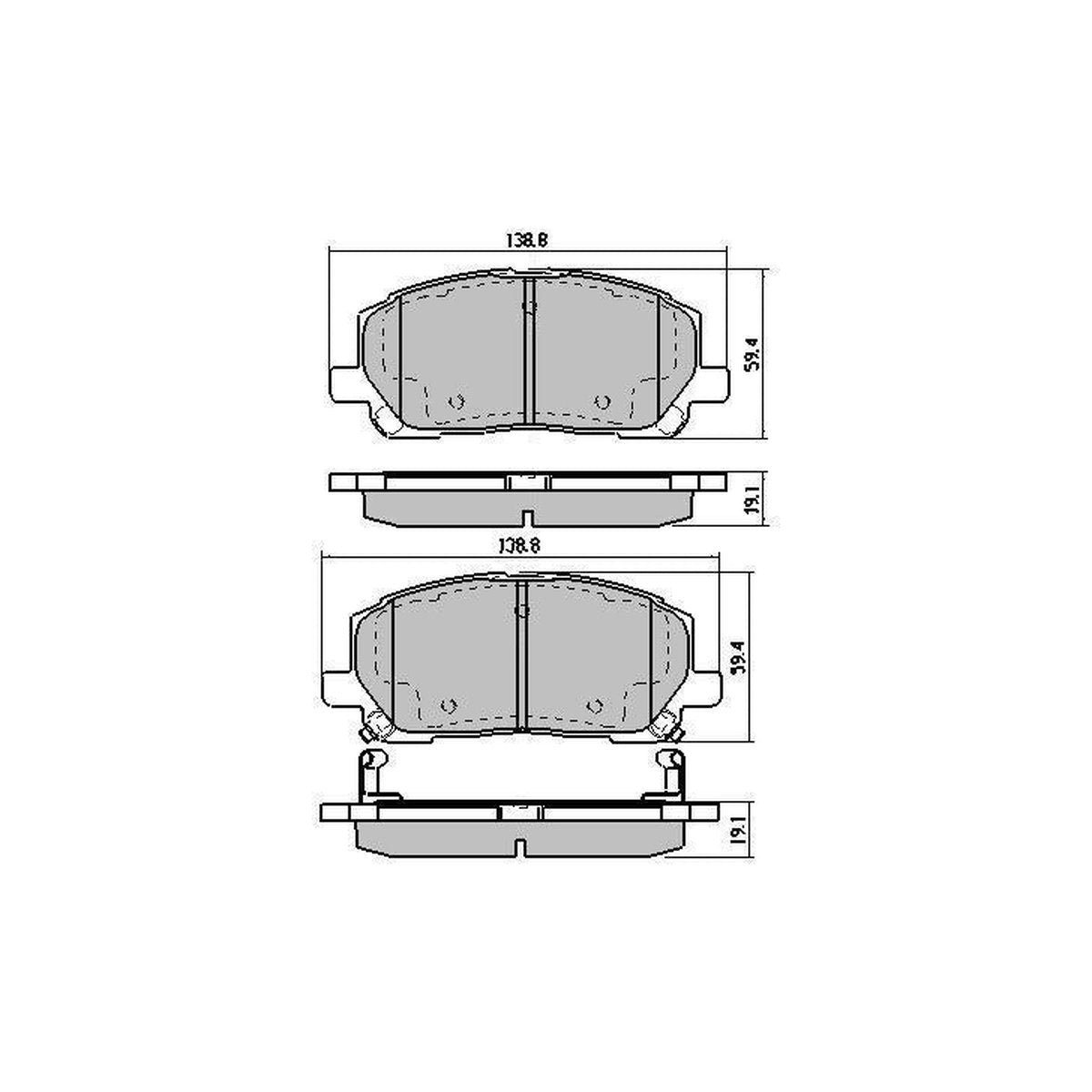 RDA GP Max Brake Pad Set Front RDB1488