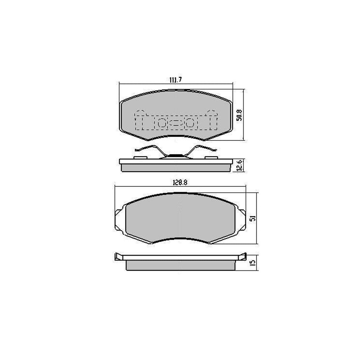 RDA GP Max Brake Pad Set Front RDB14