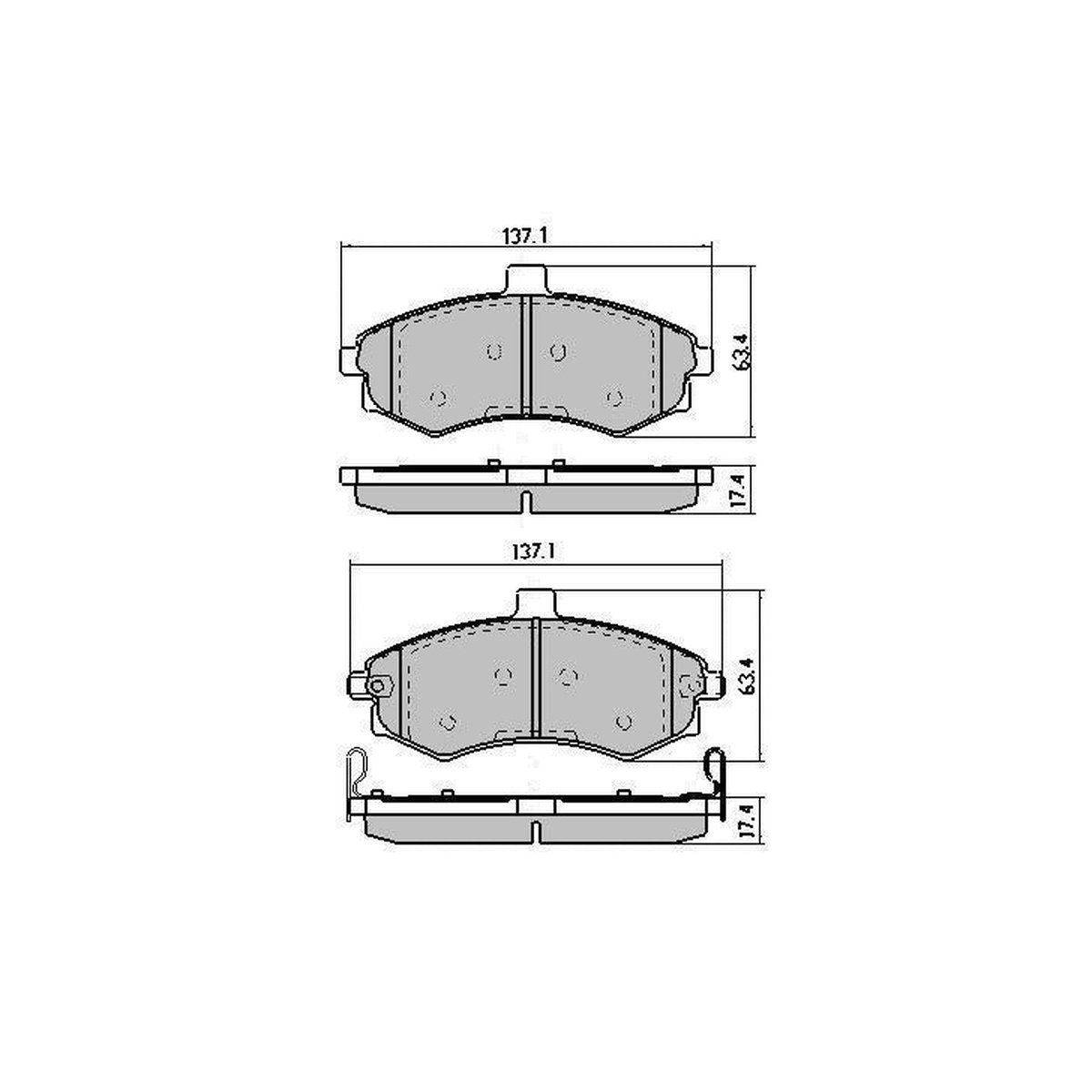 RDA GP Max Brake Pad Set Front RDB1503