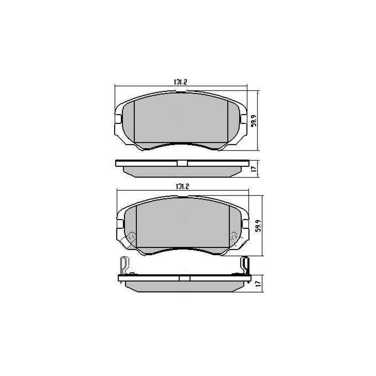 RDA Phantom Ceramic Brake Pad Set Front RDC1504