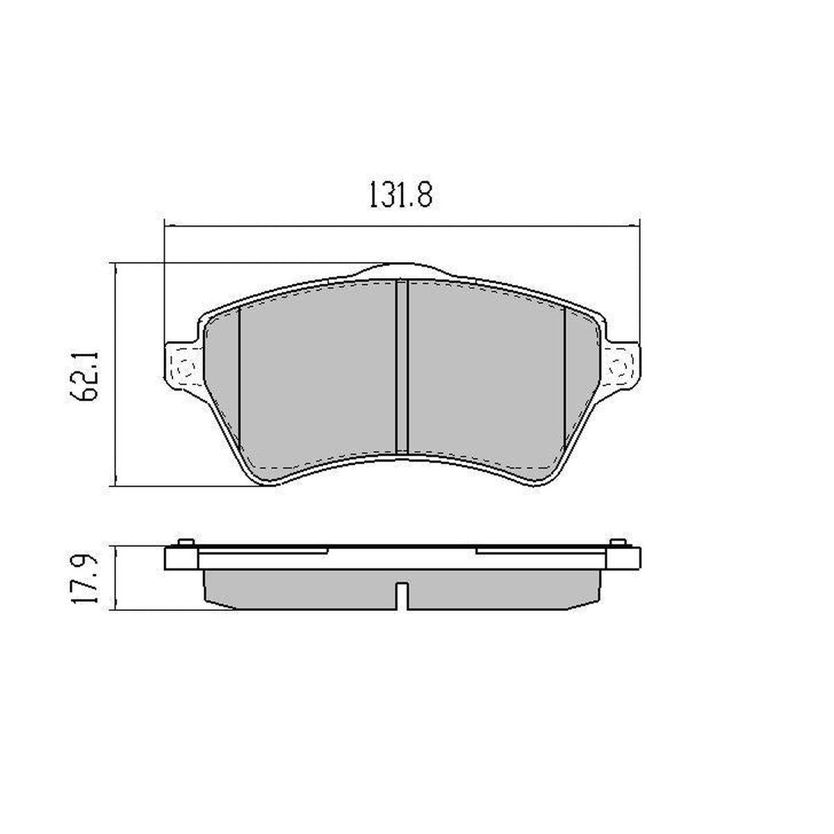 RDA GP Max Brake Pad Set Front RDB1506