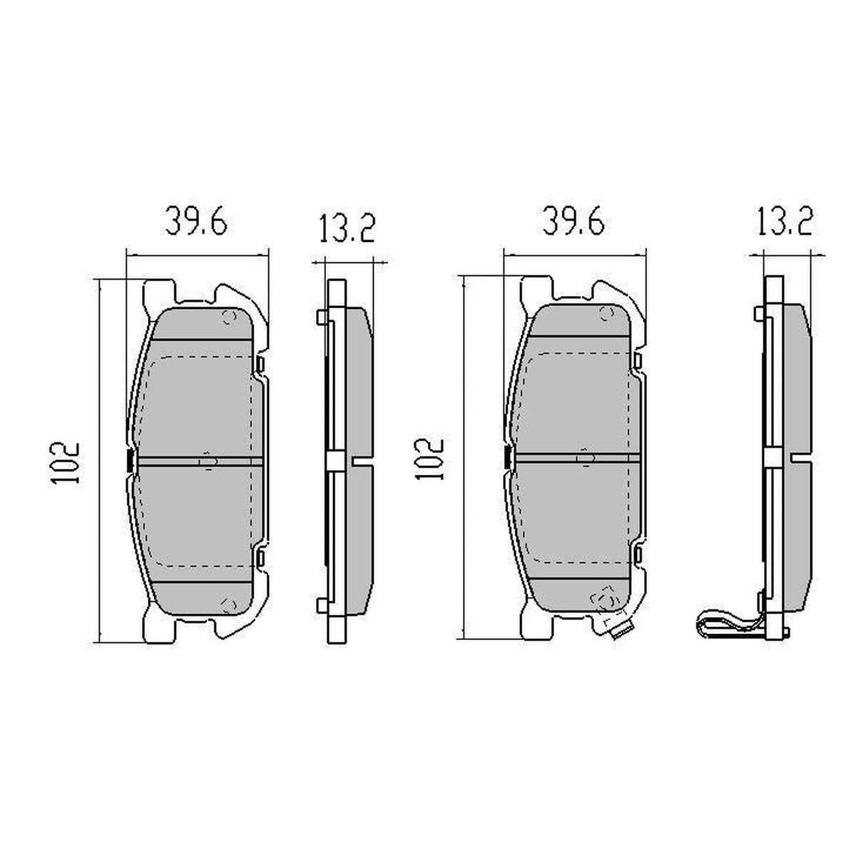 RDA GP Max Brake Pad Set Rear RDB1508