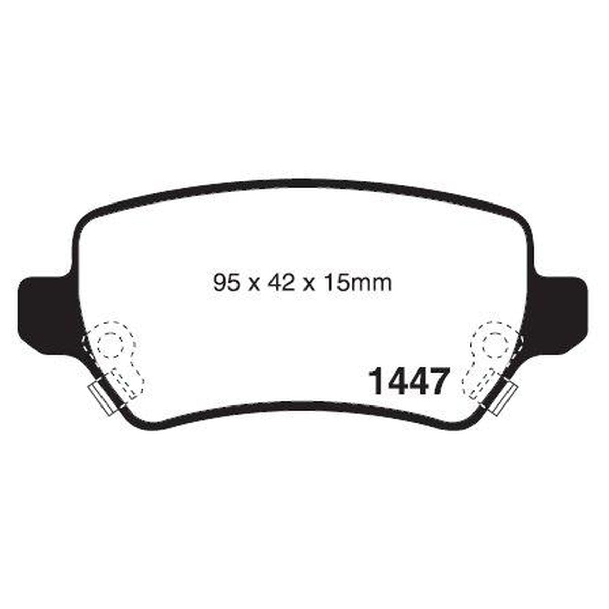 RDA GP Max Brake Pad Set Rear RDB1511