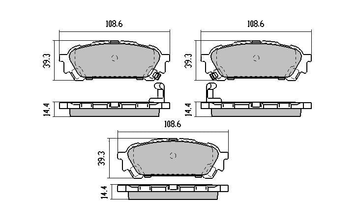 RDA GP Max Brake Pad Set Rear RDB1672