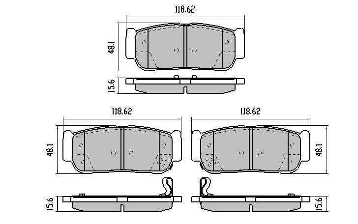 RDA Phantom Ceramic Brake Pad Set Rear RDC1673