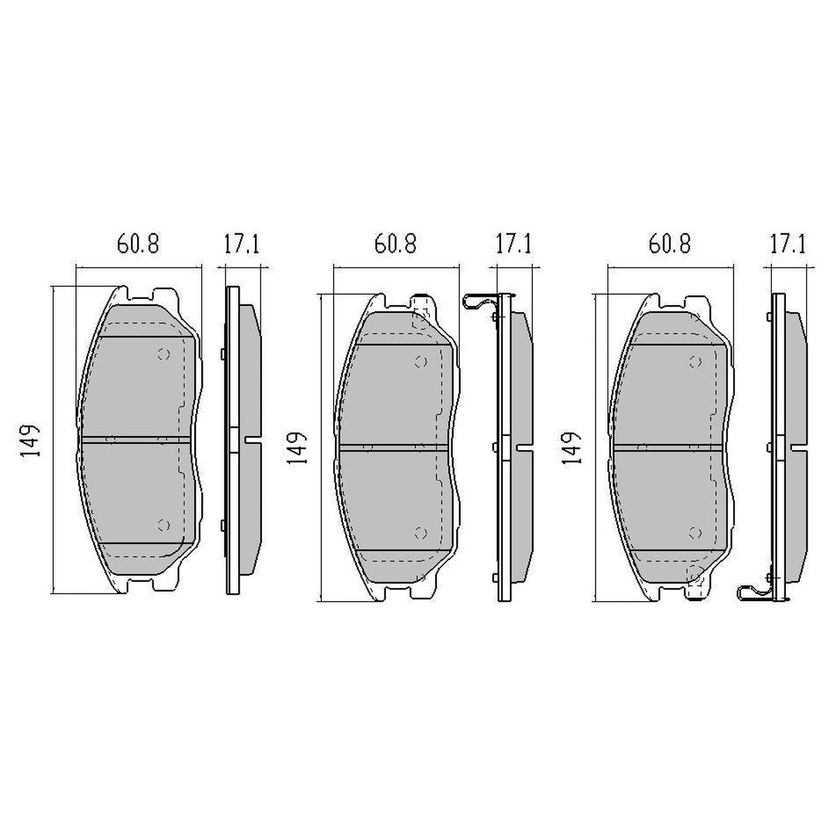 RDA GP Max Brake Pad Set Front RDB1684
