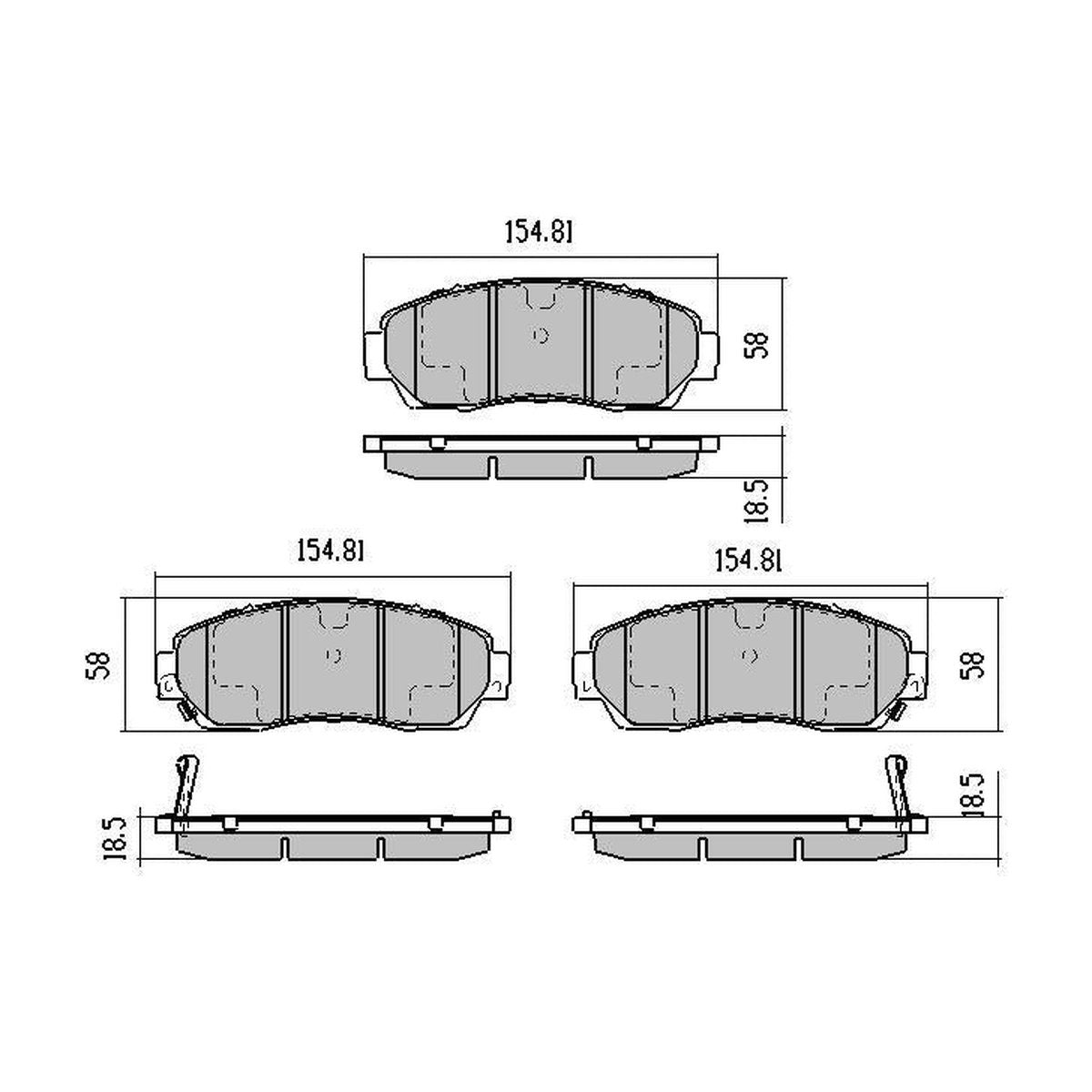 RDA Phantom Ceramic Brake Pad Set Front RDC1720