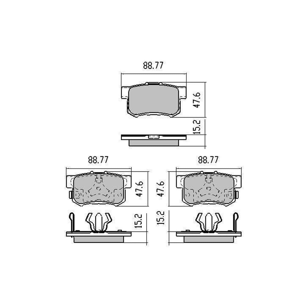 RDA Phantom Ceramic Brake Pad Set Rear RDC1728