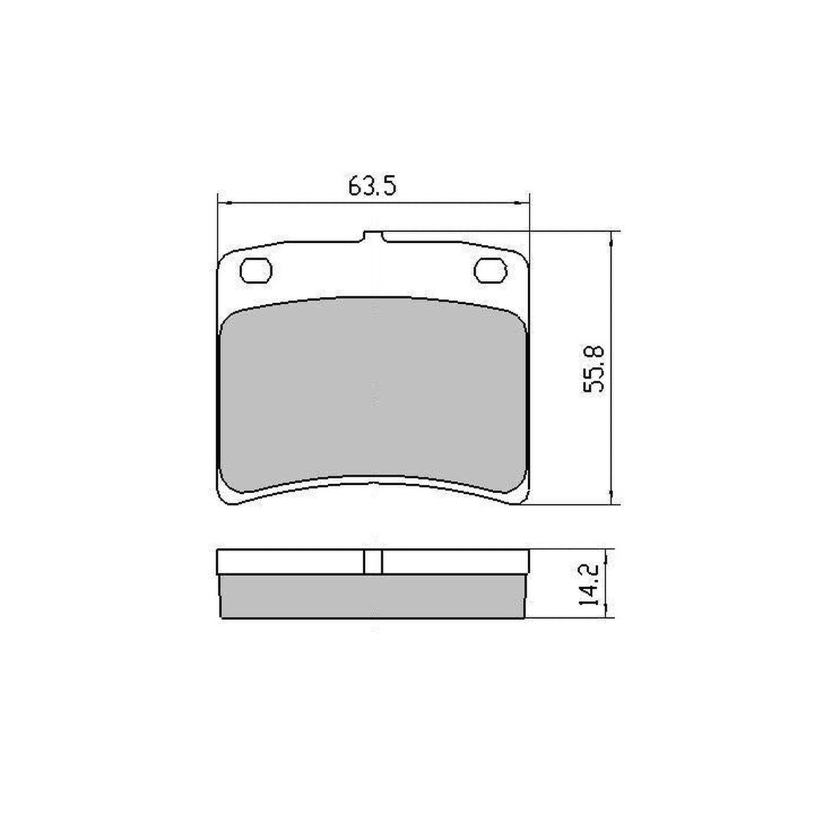 RDA GP Max Brake Pad Set Front RDB180