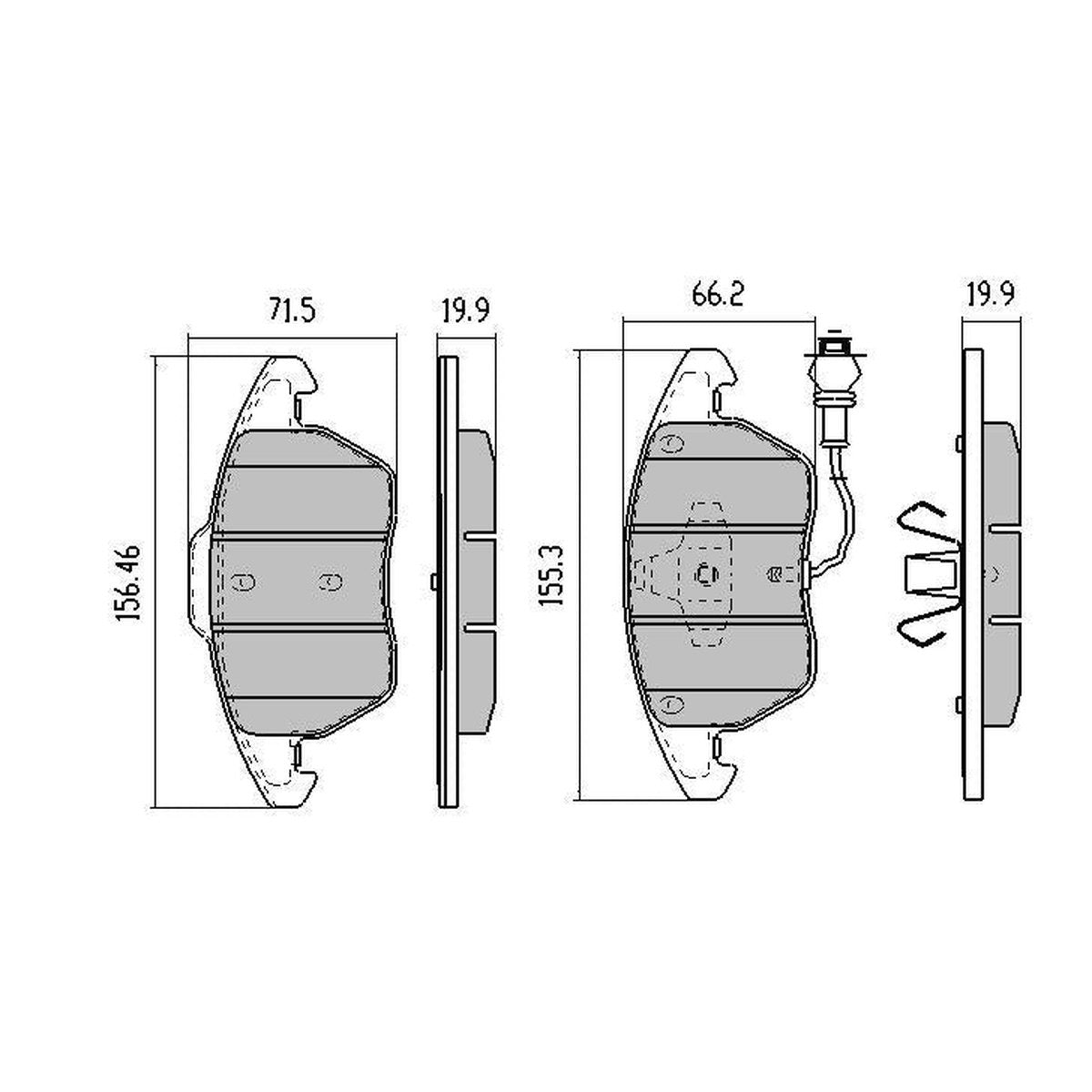 RDA Phantom Ceramic Brake Pad Set Front RDC1928