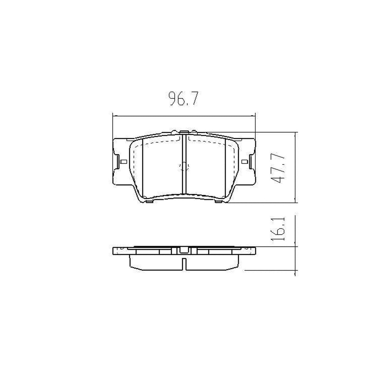RDA GP Max Brake Pad Set Rear RDB1931