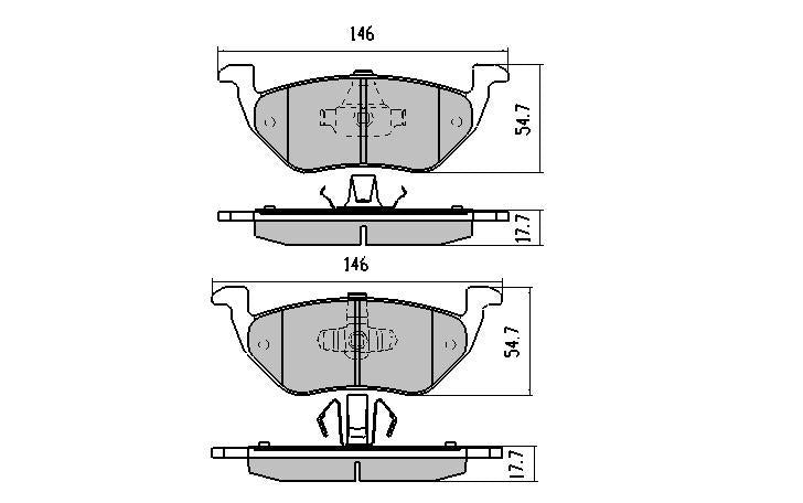 RDA GP Max Brake Pad Set Rear RDB1939